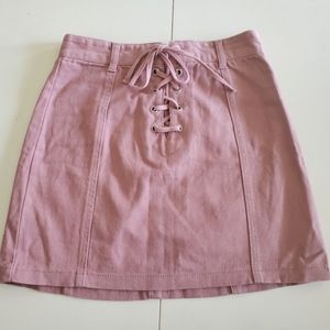 Forever 21 Lace-Up Skirt